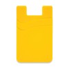 Dual Silicone Phone Wallets Yellow